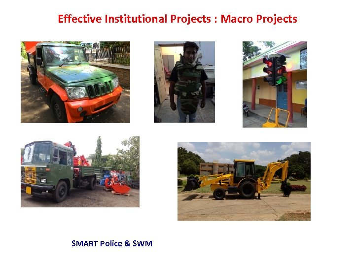 Effective Institutional Projects : Macro Projects SMART Police & SWM 
