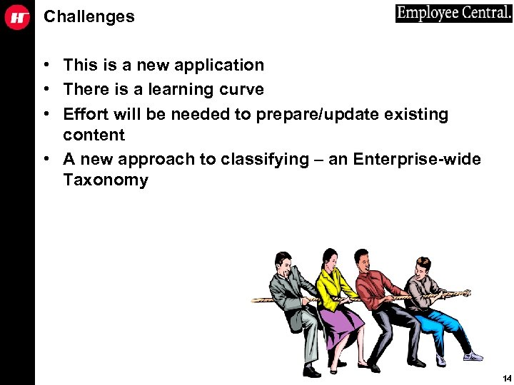 Challenges • This is a new application • There is a learning curve •