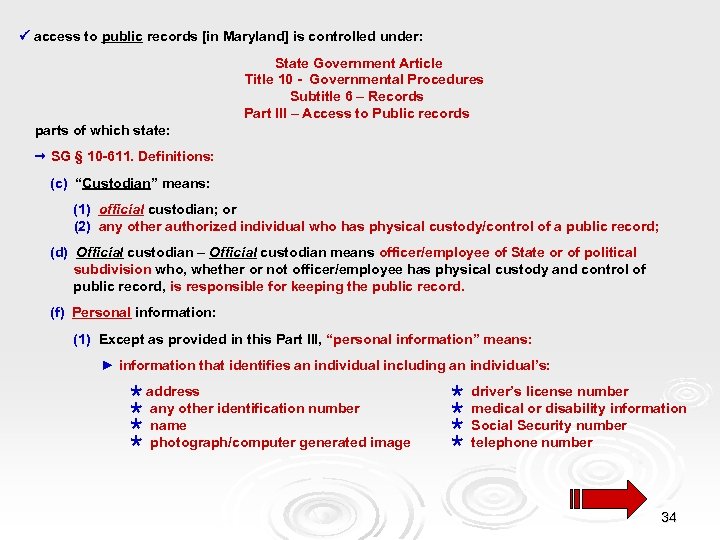  access to public records [in Maryland] is controlled under: State Government Article Title