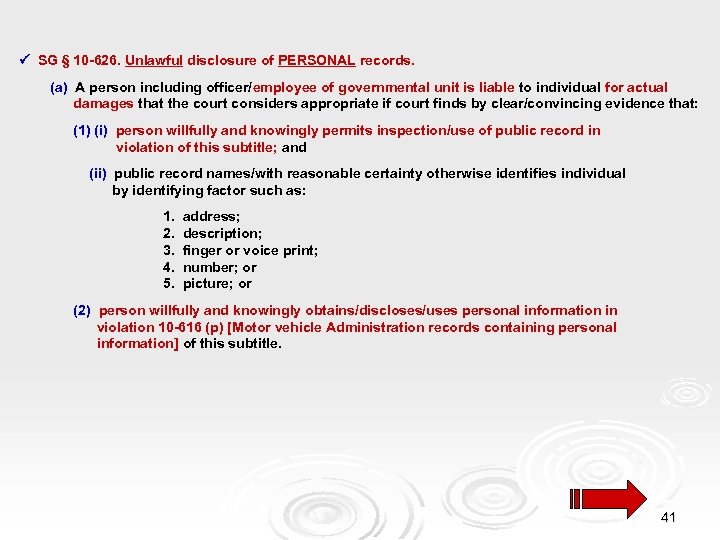  SG § 10 -626. Unlawful disclosure of PERSONAL records. (a) A person including