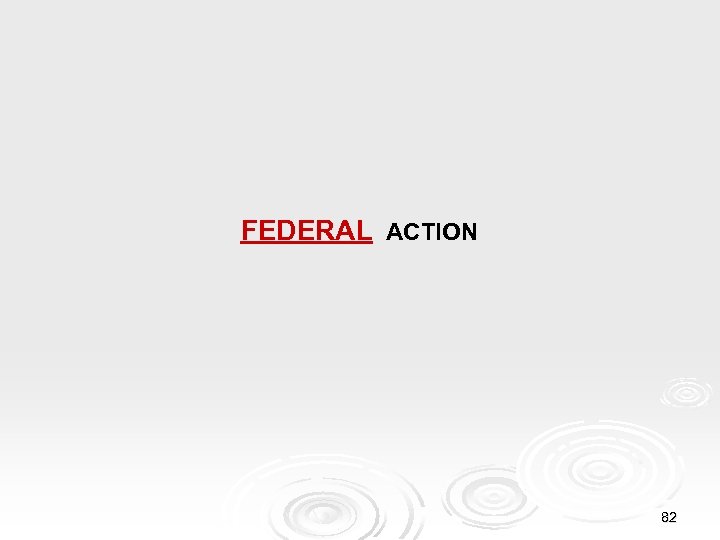 FEDERAL ACTION 82 