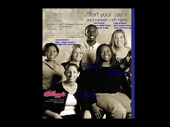 Steve Chester Intern -Global Finance Morehouse College Leigh Robinson Intern-Human Resources Texas A&M University