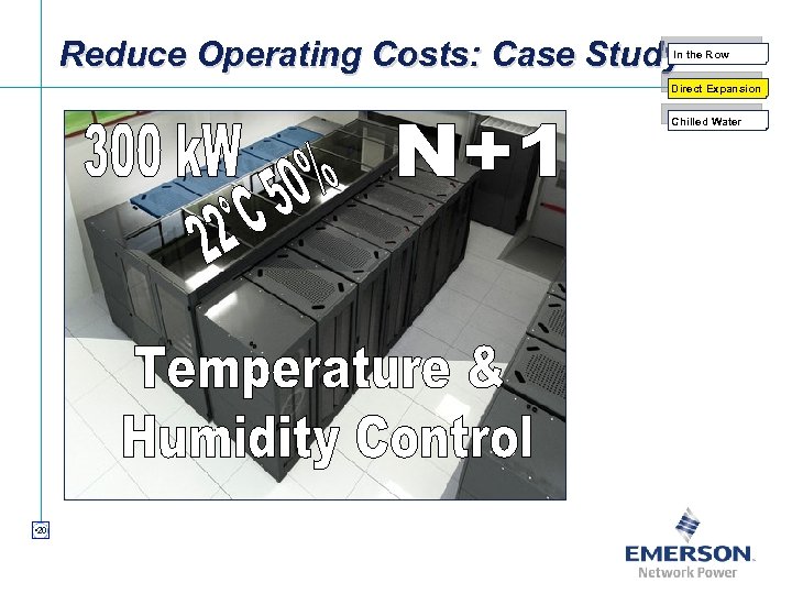Reduce Operating Costs: Case Study In the Row Direct Expansion Chilled Water • 20