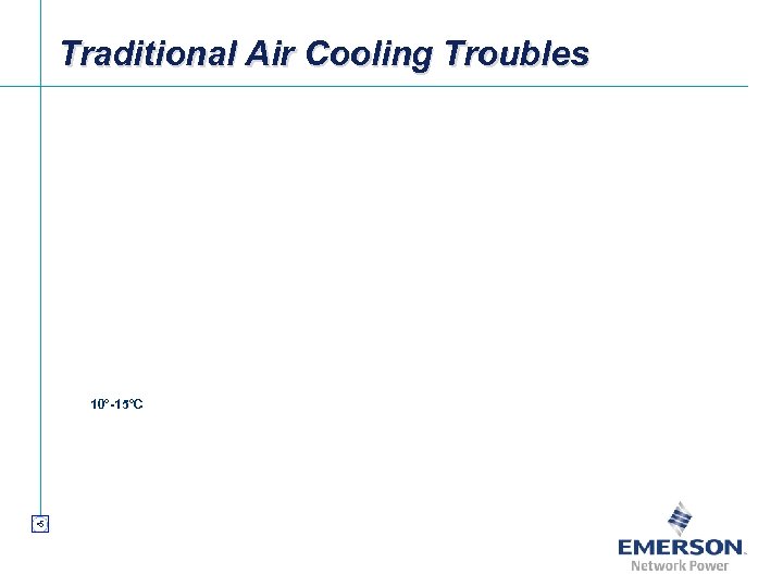 Traditional Air Cooling Troubles 10°-15°C • 5 