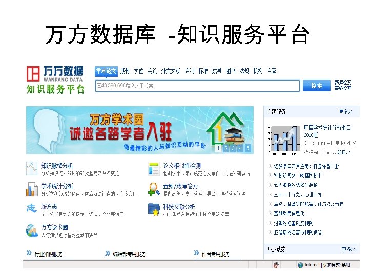 万方数据库 -知识服务平台 