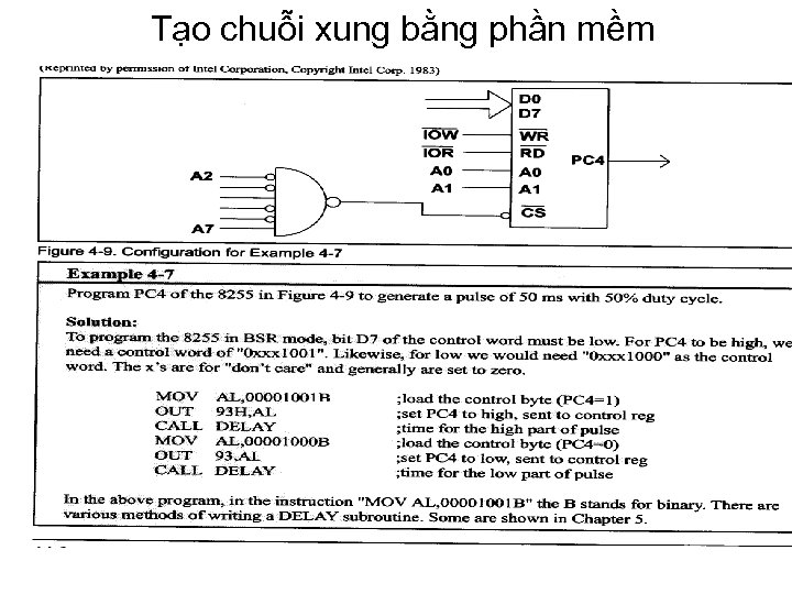 Tạo chuỗi xung bằng phần mềm 