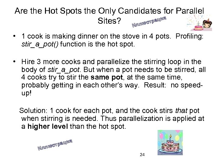 Are the Hot Spots the Only Candidates for Parallel Sites? Иллюстрация • 1 cook