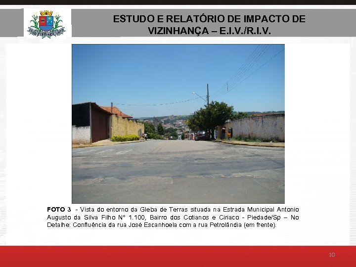 ESTUDO E RELATÓRIO DE AMBIENTAL – E. I. V. ESTUDO DE IMPACTO DE VIZINHANÇA