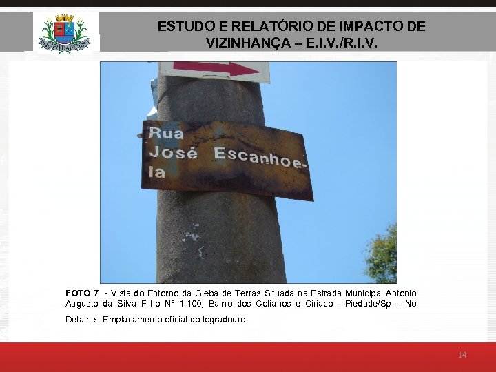 ESTUDO E RELATÓRIO DE AMBIENTAL – E. I. V. ESTUDO DE IMPACTO DE VIZINHANÇA