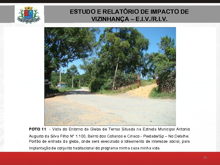 ESTUDO E RELATÓRIO DE AMBIENTAL – E. I. V. ESTUDO DE IMPACTO DE VIZINHANÇA