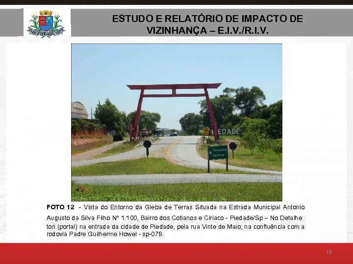 ESTUDO E RELATÓRIO DE AMBIENTAL – E. I. V. ESTUDO DE IMPACTO DE VIZINHANÇA