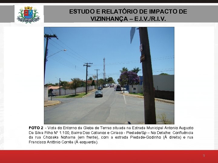 ESTUDO E RELATÓRIO DE AMBIENTAL – E. I. V. ESTUDO DE IMPACTO DE VIZINHANÇA