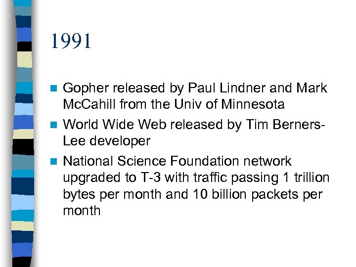 1991 Gopher released by Paul Lindner and Mark Mc. Cahill from the Univ of