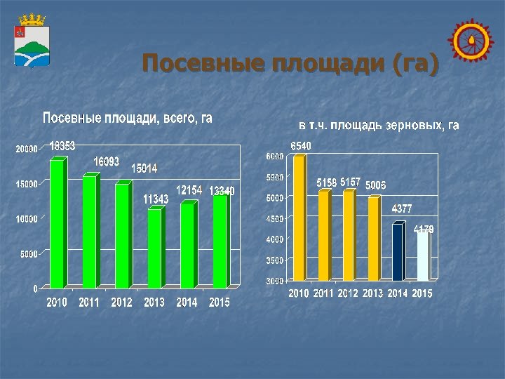 Посевные площади (га) 