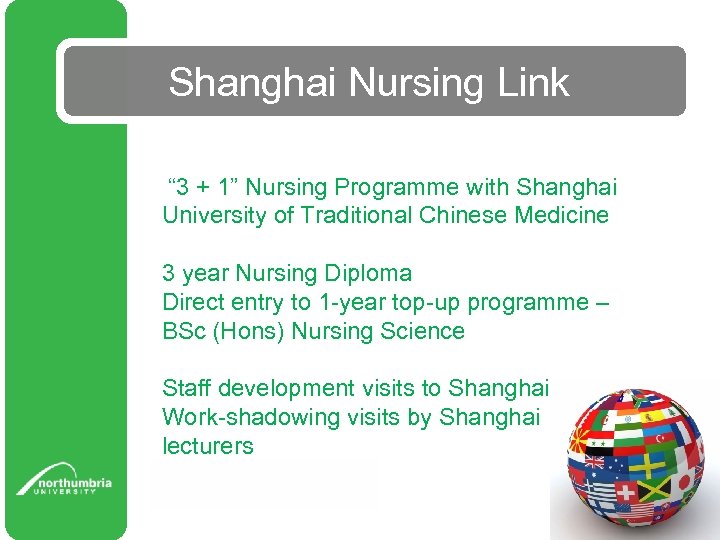 Shanghai Nursing Link “ 3 + 1” Nursing Programme with Shanghai University of Traditional