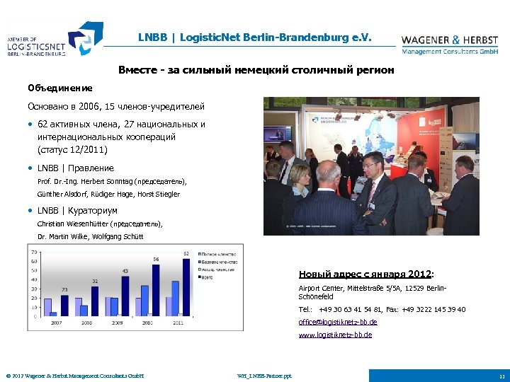 LNBB | Logistic. Net Berlin-Brandenburg e. V. Вместе - за сильный немецкий столичный регион