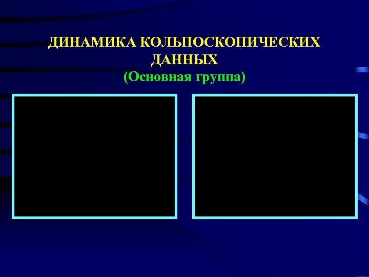 ДИНАМИКА КОЛЬПОСКОПИЧЕСКИХ ДАННЫХ (Основная группа) 