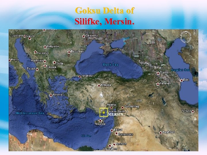 Goksu Delta of Silifke, Mersin. 