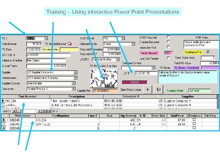 Training – Using interactive Power Point Presentations 
