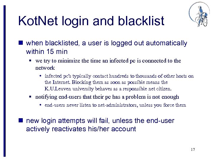 Kot. Net login and blacklist n when blacklisted, a user is logged out automatically