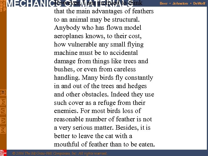 Fourth Edition However, I am inclined to think MECHANICS OF MATERIALS that the main