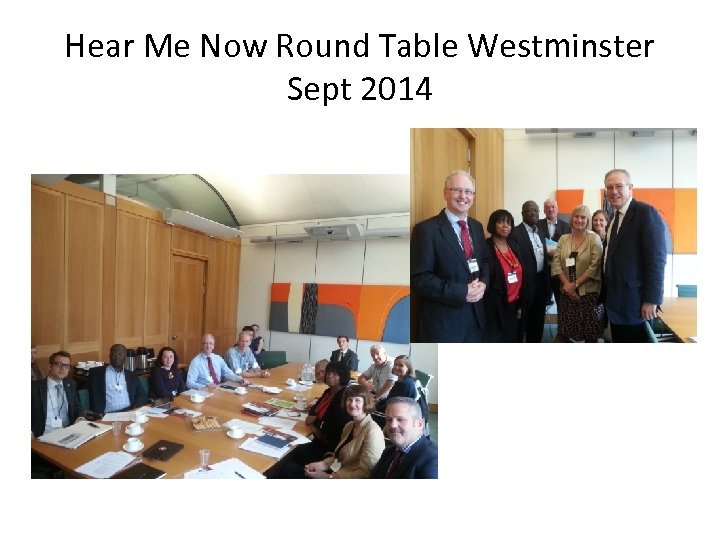 Hear Me Now Round Table Westminster Sept 2014 