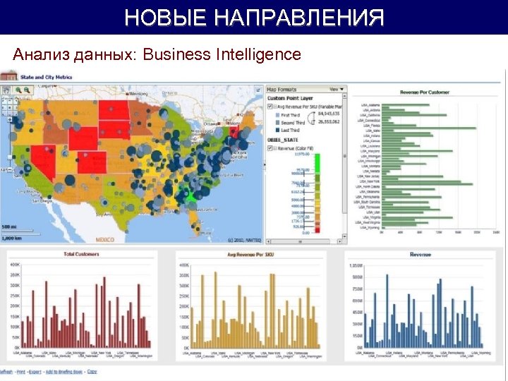 НОВЫЕ НАПРАВЛЕНИЯ Анализ данных: Business Intelligence 33 