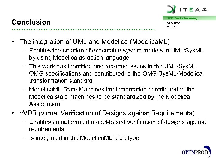 Conclusion • • • • • • • • • • • • •
