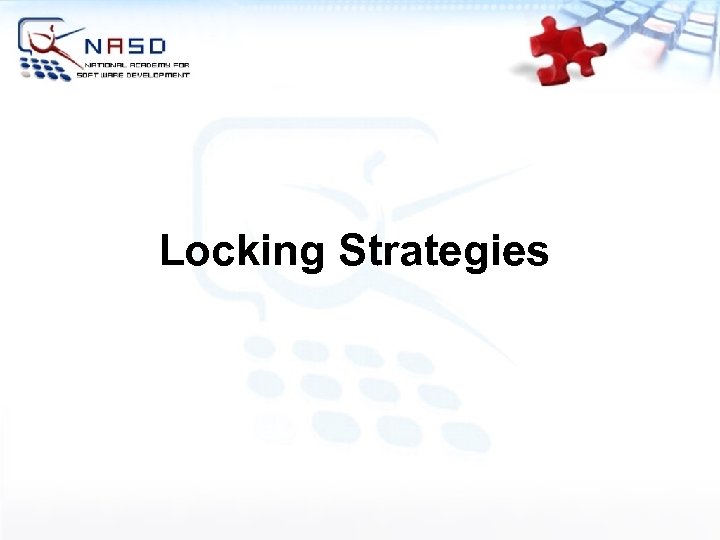 Locking Strategies 