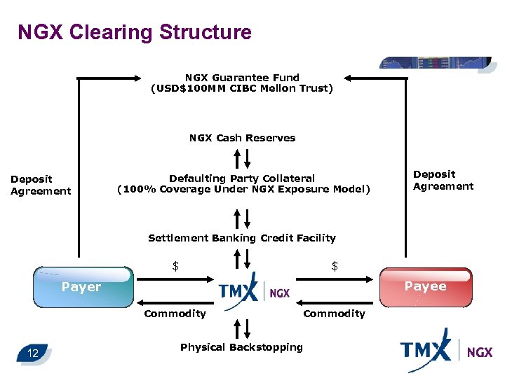 NGX Clearing Structure NGX Guarantee Fund (USD$100 MM CIBC Mellon Trust) NGX Cash Reserves