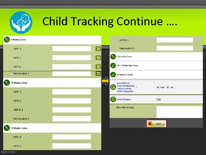 Child Tracking Continue …. 