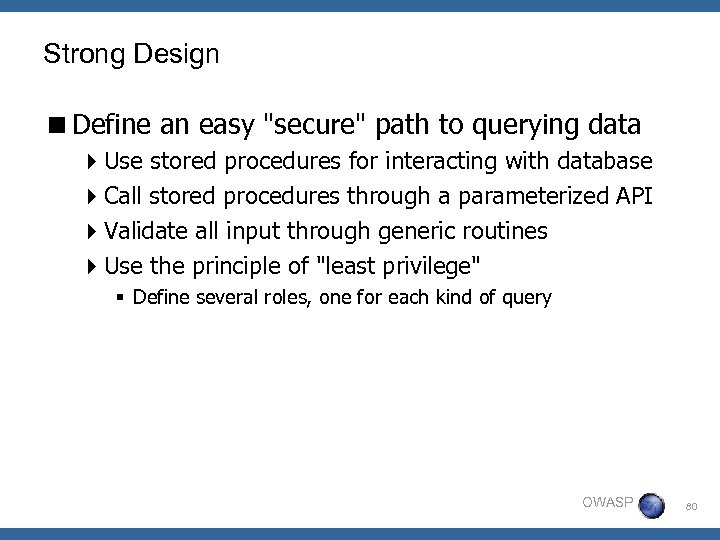 Strong Design <Define an easy 