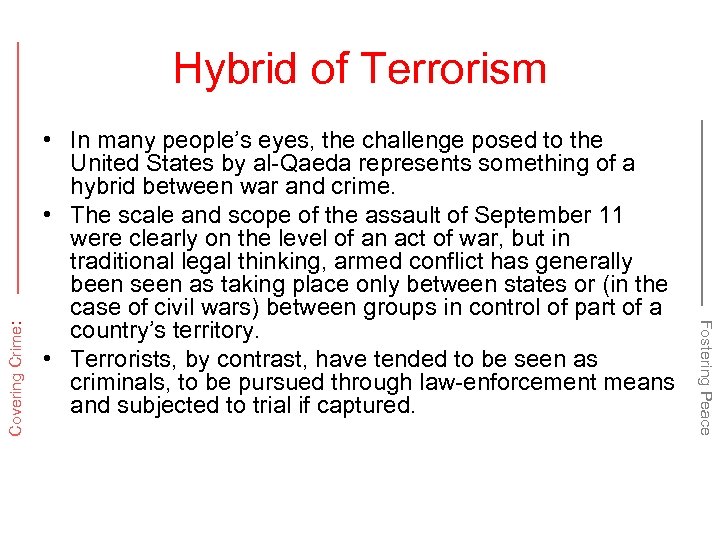  • In many people’s eyes, the challenge posed to the United States by