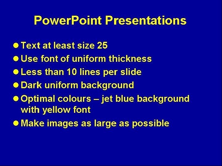 Example Power. Point Presentation 
