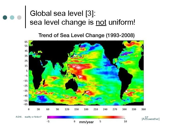 Global sea level [3]: sea level change is not uniform! AGW. . reality or