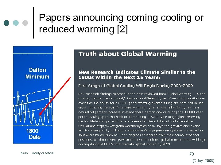 Papers announcing coming cooling or reduced warming [2] AGW. . reality or fiction? 73