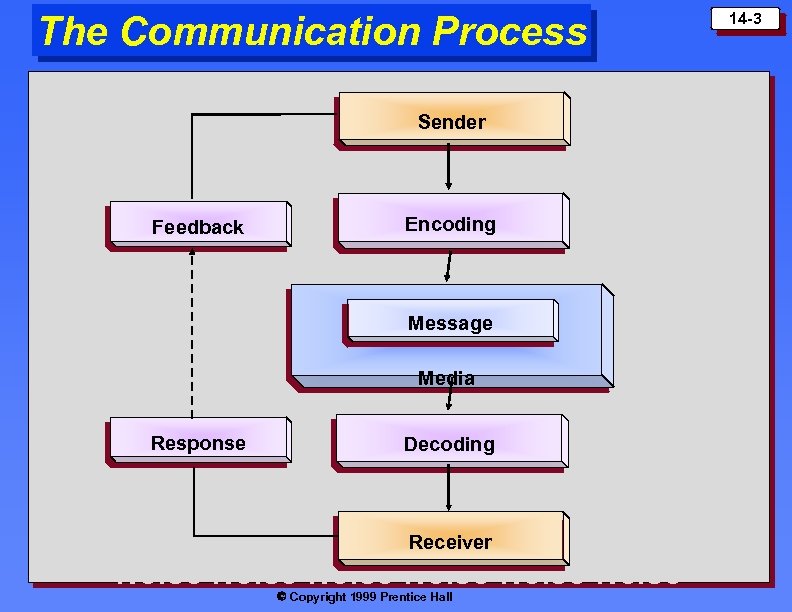The Communication Process Noise Noise Sender Noise Noise Noise Noise Noise Encoding Feedback Noise