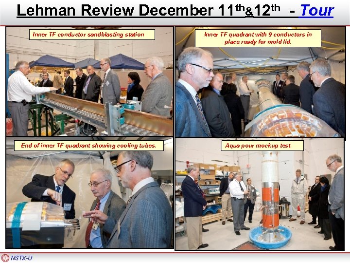 Lehman Review December 11 th&12 th - Tour Inner TF conductor sandblasting station Inner