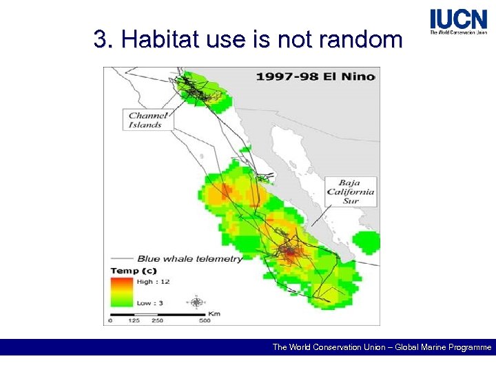 3. Habitat use is not random The World Conservation Union – Global Marine Programme
