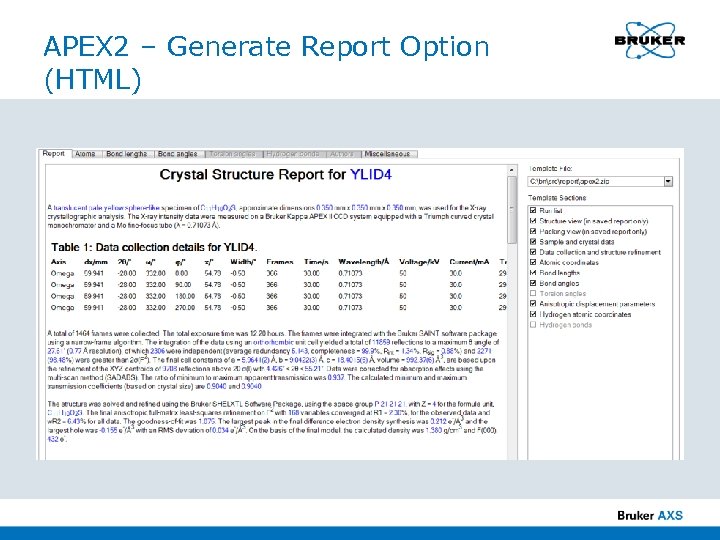 APEX 2 – Generate Report Option (HTML) 