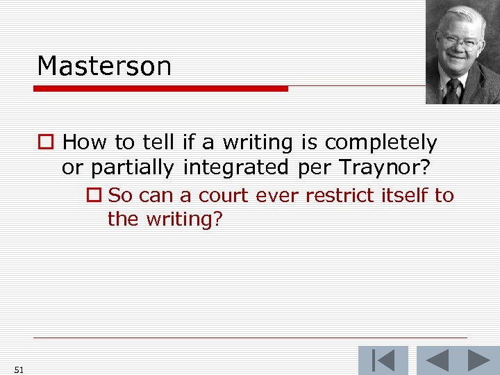 Masterson o How to tell if a writing is completely or partially integrated per
