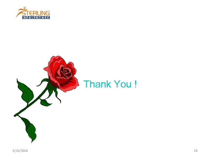 Thank You ! 3/19/2018 16 