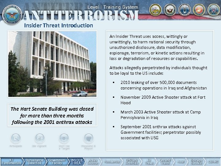 Insider Threat Introduction An Insider Threat uses access, wittingly or unwittingly, to harm national