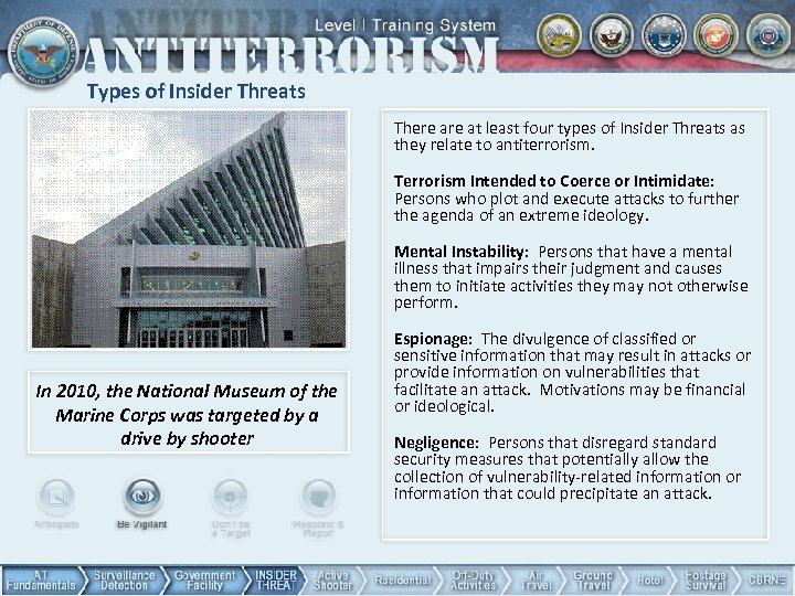 Types of Insider Threats There at least four types of Insider Threats as they