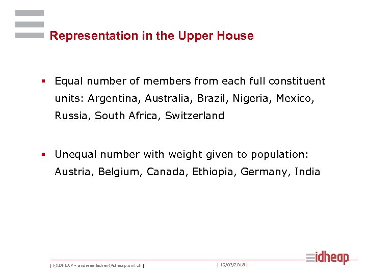 Representation in the Upper House § Equal number of members from each full constituent