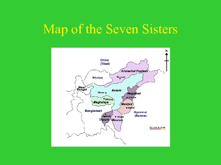 Map of the Seven Sisters 