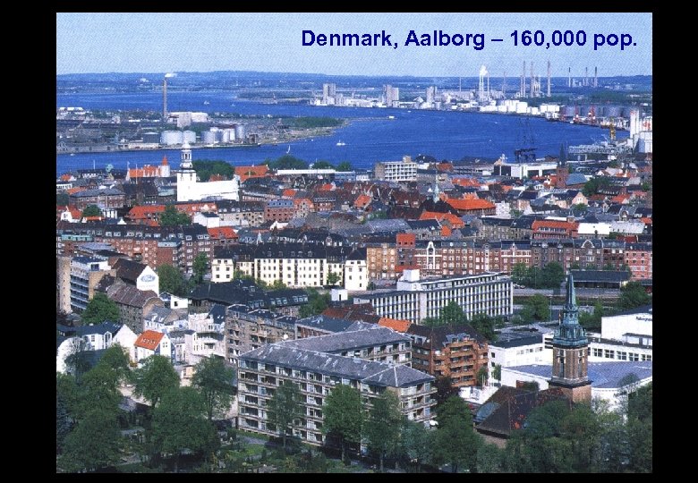 Denmark, Aalborg – 160, 000 pop. 