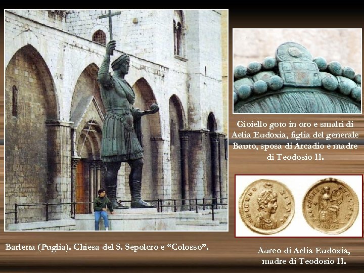 Gioiello goto in oro e smalti di Aelia Eudoxia, figlia del generale Bauto, sposa