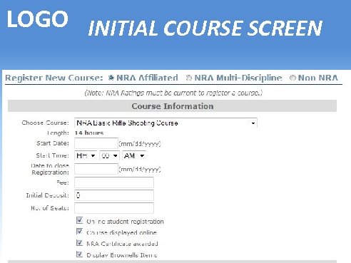 LOGO INITIAL COURSE SCREEN 