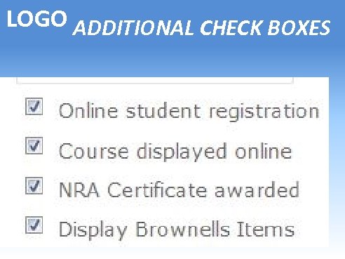 LOGO ADDITIONAL CHECK BOXES 
